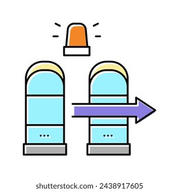 technology rfid for access color icon vector. technology rfid for access sign. isolated symbol illustration
