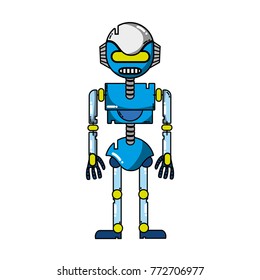 technology robot with robotic body design
