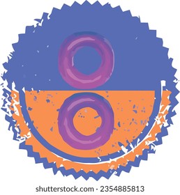 Technology round Logo. Lines in Circle Form. Best for identity and logotypes. Usable For Business Brand, Tech and Company. Vector Logo Illustration. Abstract Tech Circle Combined with Face Silhouette.