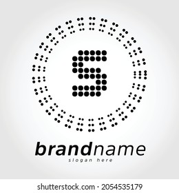 Technology S letter logo design