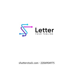 Technology S Letter Logo Vector Template Abstract Monogram Symbol