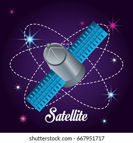 technology satellite in the galaxy atmosphere