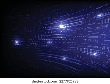 Technology science and digital abstract blue hi tech background.abstract cyber circuit computer technology business background.Graphic concept for your design