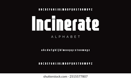 Fonte de ciência da tecnologia, alfabeto cibernético digital feito estilo robótico, letras maiúsculas A, B, C, D, E, F, G, H, I, J, K, L, M, N, O, P, Q, R, S, T, U, V, W, X, Y, Z algarismos 0, 1, 2, 3, 4, 5, 6, 7, 8, 9