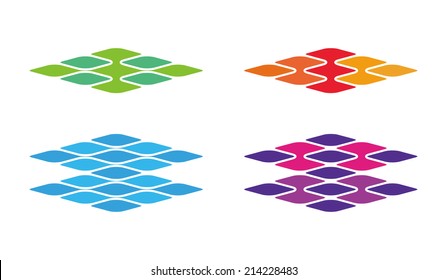 Technology Science Molecule DNA style vector design logo template.Chip icon. Electronics circuit concept. You can use in biotechnology, energy, water and electricity equipment, computer concept icons.