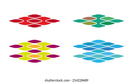 Technology Science Molecule DNA style vector design logo template.Chip icon. Electronics circuit concept. You can use in biotechnology, energy, water and electricity equipment, computer concept icons.