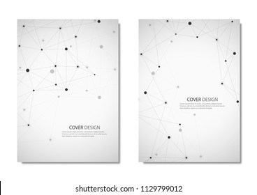 Technology Science Vector Brochure Cover Design Stock Vector (Royalty ...