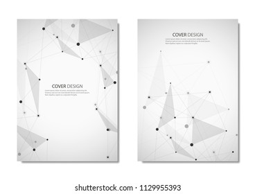 Technology Science Vector Brochure Cover Design Stock Vector (Royalty ...