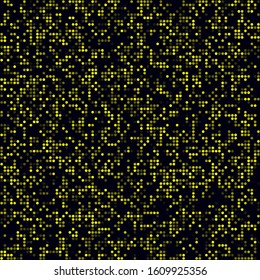 Technology seamless pattern. Sparse pattern of circles. Yellow-colored seamless background. Attractive vector illustration.