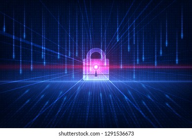 Technology security concept. Modern safety digital background. Protection system.vector illustation