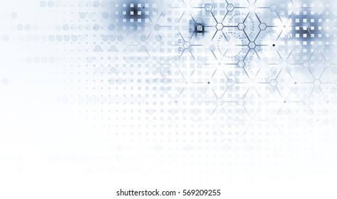 Technology security concept. Modern safety digital background. Protection system