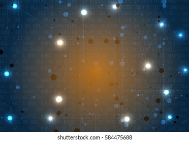 Technology security concept. Modern safety digital background. Protection system