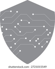 Technology Security Shield with Electronic Circuit Design
