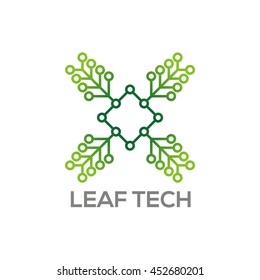 Technology and Security System logo template. Vector stock graphic