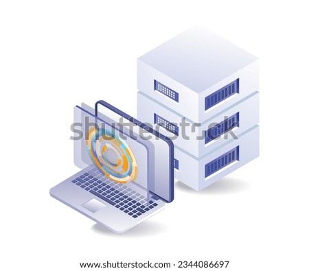 Technology server transformation digital portal button
