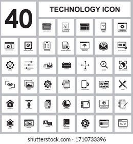 TECHNOLOGY SET ICON , INTERNET SET ICON