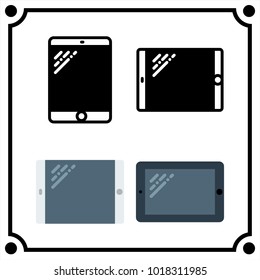 technology set icon vector