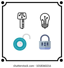 technology set icon vector