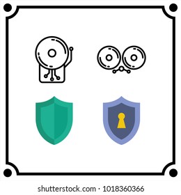 technology set icon vector