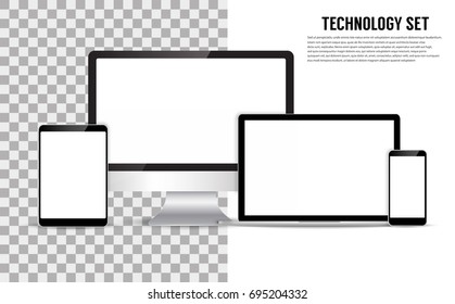 Technology set. Vector 
