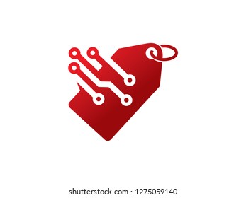 Technology Shop Logo Template, Symbol, Icon