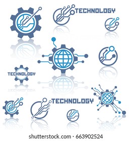Technology signs. Communication and connection.