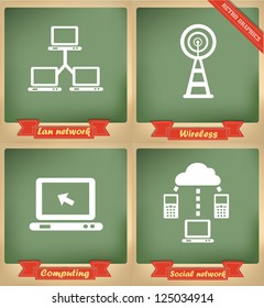 Technology sign,vintage,vector