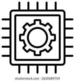 Technology Simple Icon Vector Illustration Concept
