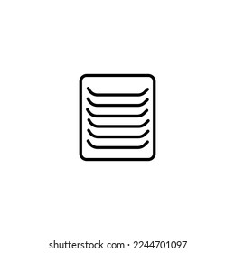 Technology simple vector line icon set containing air conditioner air conditioning and ventilation etc, suitable for any purpose. Web design, mobile app.
