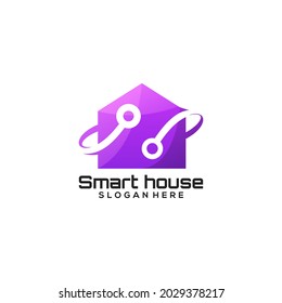 Technology smart house illustration  Template