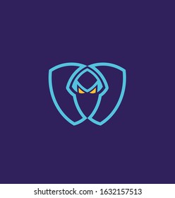Technology smart logo for gaming M brand 