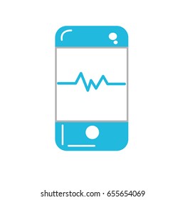 technology smartphone with cardiac rhythm