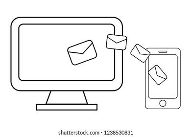 technology smartphone cartoon