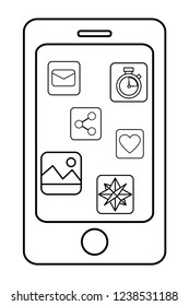 technology smartphone cartoon