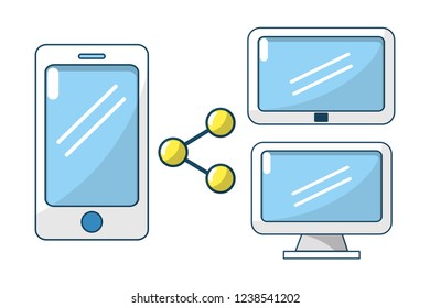 technology smartphone cartoon