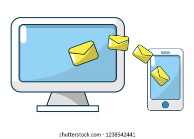 technology smartphone cartoon