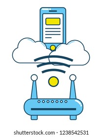technology smartphone cartoon