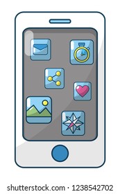 technology smartphone cartoon
