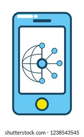 technology smartphone cartoon