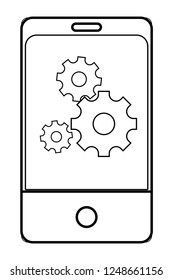technology smartphone cartoon