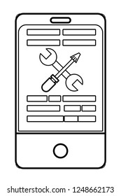 technology smartphone cartoon