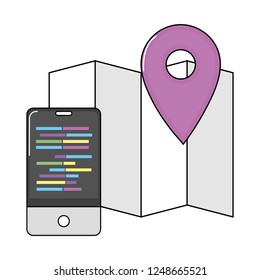 technology smartphone cartoon