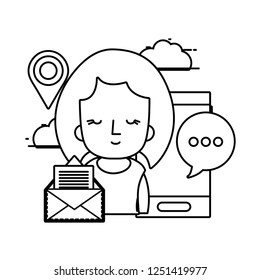 technology smartphone cartoon