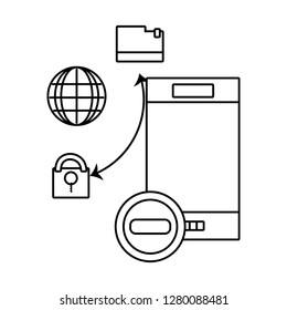 technology smartphone cartoon