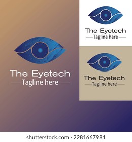  Logo de la empresa de software de tecnología (The eyetech