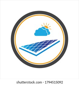 technology Solar logo energy icon vector design template
