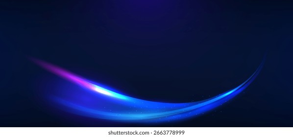 Technology speed line graphic design background. line illustration. Vector Abstract technology circuit lines.