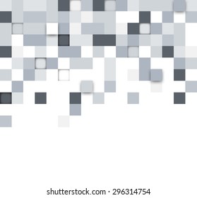 Technology squares pattern banners. Vector background. 