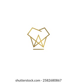 technology star line design logo