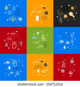 technology sticker infographic